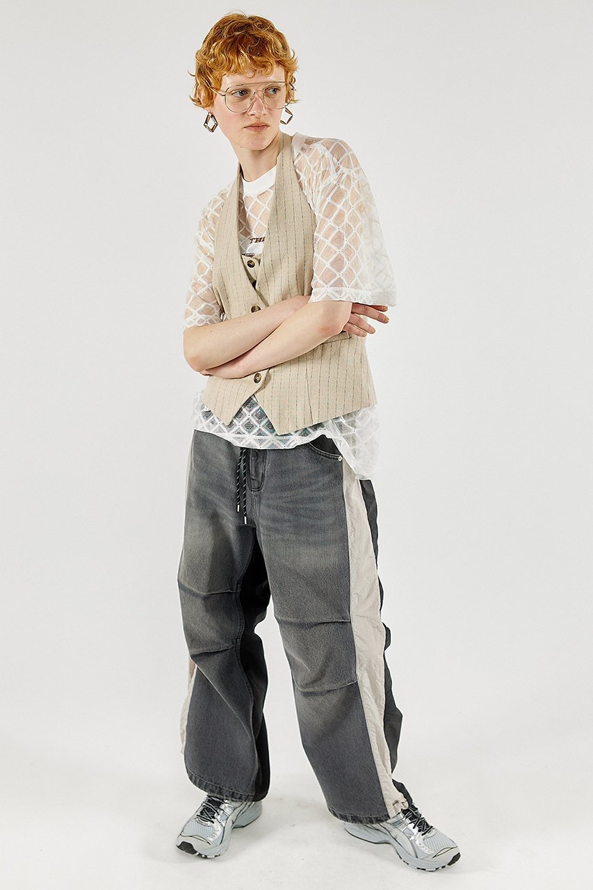 【メゾンスペシャル/MAISON SPECIAL】のLace Logo Print Oversized T-shirt/レースロゴオーバーTシャツ 人気、トレンドファッション・服の通販 founy(ファニー) ファッション Fashion レディースファッション Fashion for Women トップス・カットソー Cut & Sew Tops シャツ・ブラウス・オフィスカジュアル Elegant Blouses & Button-Ups ロングTシャツ・Tシャツ Longline T-Shirts & Tees カットソー・ベーシックTシャツ Cut-and-Sewn Tops / Stretch Tees & Basics おすすめ Recommended / Our Picks キャミソール Camisole, Spaghetti Strap Top ショート Short, Short Length スリーブ Sleeve, Long Sleeve / Short Sleeve タンク Tank Top, Sleeveless Top プリント Print, Printed Pattern レース Lace, Lace Fabric other-3|ID: prp329100003921180 ipo3291000000036665661