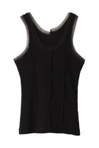 【メゾンスペシャル/MAISON SPECIAL】のTulle Piping 2way Tank Top/チュールパイピング2WAYタンクトップ BLK(ブラック)|ID: prp329100003921183 ipo3291000000036985101
