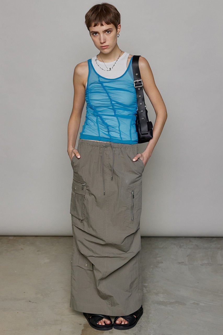 【メゾンスペシャル/MAISON SPECIAL】のSheer Drape layered Tank Top/シアードレープレイヤータンク 人気、トレンドファッション・服の通販 founy(ファニー) 　ファッション　Fashion　レディースファッション　Fashion for Women　トップス・カットソー　Cut & Sew Tops　キャミソール&ノースリーブ　Camisoles & Sleeveless Tops　シャツ・ブラウス・オフィスカジュアル　Elegant Blouses & Button-Ups　ロングTシャツ・Tシャツ　Longline T-Shirts & Tees　カットソー・ベーシックTシャツ　Cut-and-Sewn Tops / Stretch Tees & Basics　キャミソール　Camisole, Spaghetti Strap Top　シアー　Sheer, See-Through　シャーリング　Shirring, Ruched　タンク　Tank Top, Sleeveless Top　other-2|ID: prp329100003921184 ipo3291000000035791979