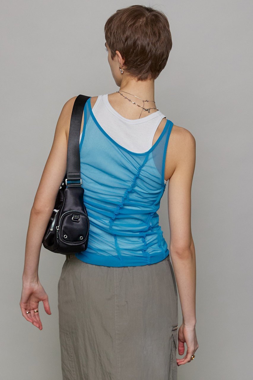 【メゾンスペシャル/MAISON SPECIAL】のSheer Drape layered Tank Top/シアードレープレイヤータンク 人気、トレンドファッション・服の通販 founy(ファニー) 　ファッション　Fashion　レディースファッション　Fashion for Women　トップス・カットソー　Cut & Sew Tops　キャミソール&ノースリーブ　Camisoles & Sleeveless Tops　シャツ・ブラウス・オフィスカジュアル　Elegant Blouses & Button-Ups　ロングTシャツ・Tシャツ　Longline T-Shirts & Tees　カットソー・ベーシックTシャツ　Cut-and-Sewn Tops / Stretch Tees & Basics　キャミソール　Camisole, Spaghetti Strap Top　シアー　Sheer, See-Through　シャーリング　Shirring, Ruched　タンク　Tank Top, Sleeveless Top　other-3|ID: prp329100003921184 ipo3291000000035791981