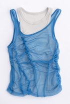 【メゾンスペシャル/MAISON SPECIAL】のSheer Drape layered Tank Top/シアードレープレイヤータンク T.BLU(ターコイズブルー)|ID: prp329100003921184 ipo3291000000036986021