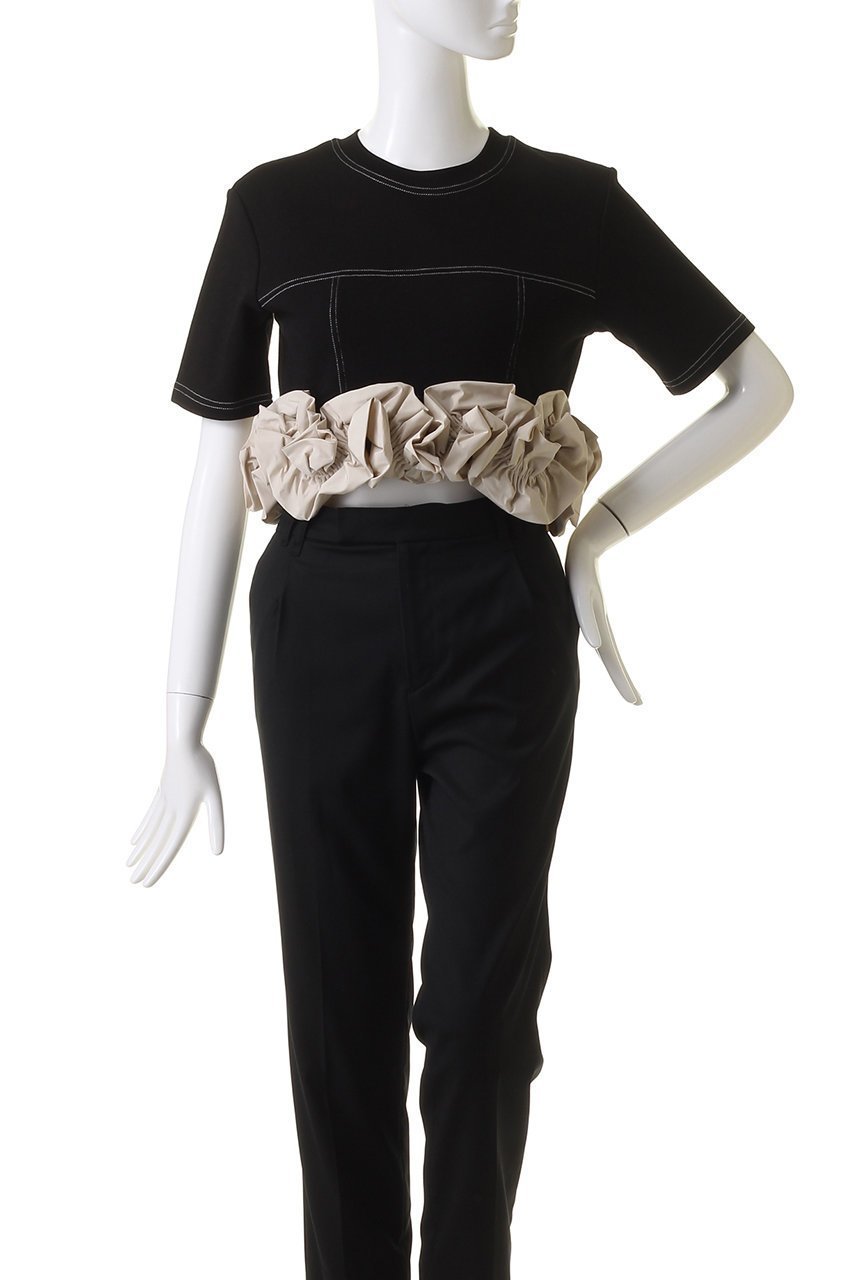 【メゾンスペシャル/MAISON SPECIAL】のFlower Motif T-shirt/フラワーモチーフTシャツ 人気、トレンドファッション・服の通販 founy(ファニー) 　ファッション　Fashion　レディースファッション　Fashion for Women　トップス・カットソー　Cut & Sew Tops　シャツ・ブラウス・オフィスカジュアル　Elegant Blouses & Button-Ups　ロングTシャツ・Tシャツ　Longline T-Shirts & Tees　カットソー・ベーシックTシャツ　Cut-and-Sewn Tops / Stretch Tees & Basics　花柄・フラワープリント・モチーフ　Floral Prints & Motifs / Flower Pattern Tops　カットソー　Cut and Sewn Top　コンパクト　Compact, Small Size　ショート　Short, Short Length　スリーブ　Sleeve, Long Sleeve / Short Sleeve　タフタ　Taffeta, Structured Fabric　チュール　Tulip, Tulip Motif　フラワー　Flower, Floral　モチーフ　Motif, Design Theme　エレガント 上品　Elegant　夏　Summer　other-2|ID: prp329100003921186 ipo3291000000036665966