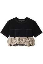 【メゾンスペシャル/MAISON SPECIAL】のFlower Motif T-shirt/フラワーモチーフTシャツ BLK(ブラック)|ID: prp329100003921186 ipo3291000000036985121