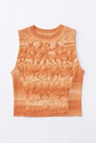 【メゾンスペシャル/MAISON SPECIAL】のBumpy Splashed Pattern Knit Tops/デコボコカスリニットトップス ORG(オレンジ)|ID: prp329100003921189 ipo3291000000036007469