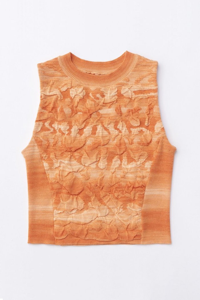 【メゾンスペシャル/MAISON SPECIAL】のBumpy Splashed Pattern Knit Tops/デコボコカスリニットトップス インテリア・キッズ・メンズ・レディースファッション・服の通販 founy(ファニー) https://founy.com/ ファッション Fashion レディースファッション Fashion for Women トップス・カットソー Cut & Sew Tops ニット Knit Tops & Sweaters カジュアルプルオーバー・ニットトップス Pullovers & Knit Tops / Casual Pullovers おすすめ Recommended / Our Picks ウォッシャブル Machine Washable オレンジ Orange ショート Short, Short Length セットアップ Set-Up, Coordinated Outfit マキシ Maxi, Full Length 夏 Summer |ID: prp329100003921189 ipo3291000000036688067