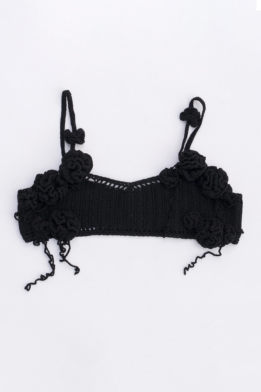 【メゾンスペシャル/MAISON SPECIAL】のFlower Pattern Motif Bustier/フラワーモチーフビスチェ 人気、トレンドファッション・服の通販 founy(ファニー) 　ファッション　Fashion　レディースファッション　Fashion for Women　トップス・カットソー　Cut & Sew Tops　キャミソール&ノースリーブ　Camisoles & Sleeveless Tops　シャツ・ブラウス・オフィスカジュアル　Elegant Blouses & Button-Ups　ビスチェ　Bustiers & Corset Tops / Layered Bustier Style　花柄・フラワープリント・モチーフ　Floral Prints & Motifs / Flower Pattern Tops　コンパクト　Compact, Small Size　ノースリーブ　Sleeveless, No-Sleeve　モチーフ　Motif, Design Theme　手編み　Hand-Knitted, Handmade Knit　 other-1|ID: prp329100003921191 ipo3291000000032910317