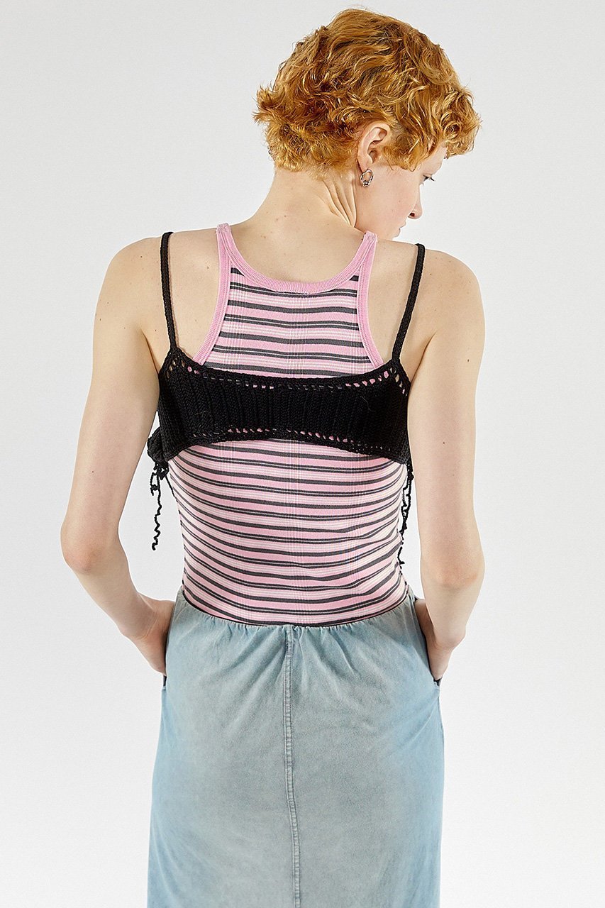 【メゾンスペシャル/MAISON SPECIAL】のFlower Pattern Motif Bustier/フラワーモチーフビスチェ 人気、トレンドファッション・服の通販 founy(ファニー) 　ファッション　Fashion　レディースファッション　Fashion for Women　トップス・カットソー　Cut & Sew Tops　キャミソール&ノースリーブ　Camisoles & Sleeveless Tops　シャツ・ブラウス・オフィスカジュアル　Elegant Blouses & Button-Ups　ビスチェ　Bustiers & Corset Tops / Layered Bustier Style　花柄・フラワープリント・モチーフ　Floral Prints & Motifs / Flower Pattern Tops　コンパクト　Compact, Small Size　ノースリーブ　Sleeveless, No-Sleeve　モチーフ　Motif, Design Theme　手編み　Hand-Knitted, Handmade Knit　other-3|ID: prp329100003921191 ipo3291000000035439318