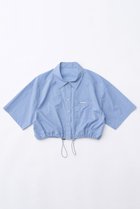 【メゾンスペシャル/MAISON SPECIAL】のStripe Drawstring Short Length Shirt/ストライプドローストリングショートシャツ 人気、トレンドファッション・服の通販 founy(ファニー) ファッション Fashion レディースファッション WOMEN トップス・カットソー Tops/Tshirt シャツ/ブラウス Shirts/Blouses ショート Short スリーブ Sleeve トレンド Trend バランス Balance プレート Plate ボトム Bottom ポケット Pocket メタル Metal エレガント 上品 Elegant 夏 Summer thumbnail BLU(ブルー)|ID: prp329100003921194 ipo3291000000025881720