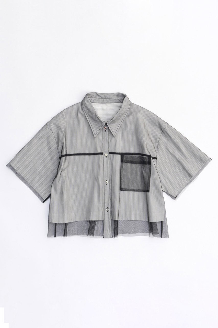 メゾンスペシャル/MAISON SPECIAL】のSee-through Layered Tulle Shirt