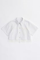 【メゾンスペシャル/MAISON SPECIAL】のSee-through Layered Tulle Shirt/シースルーレイヤードチュールシャツ WHT(ホワイト)|ID:prp329100003921195