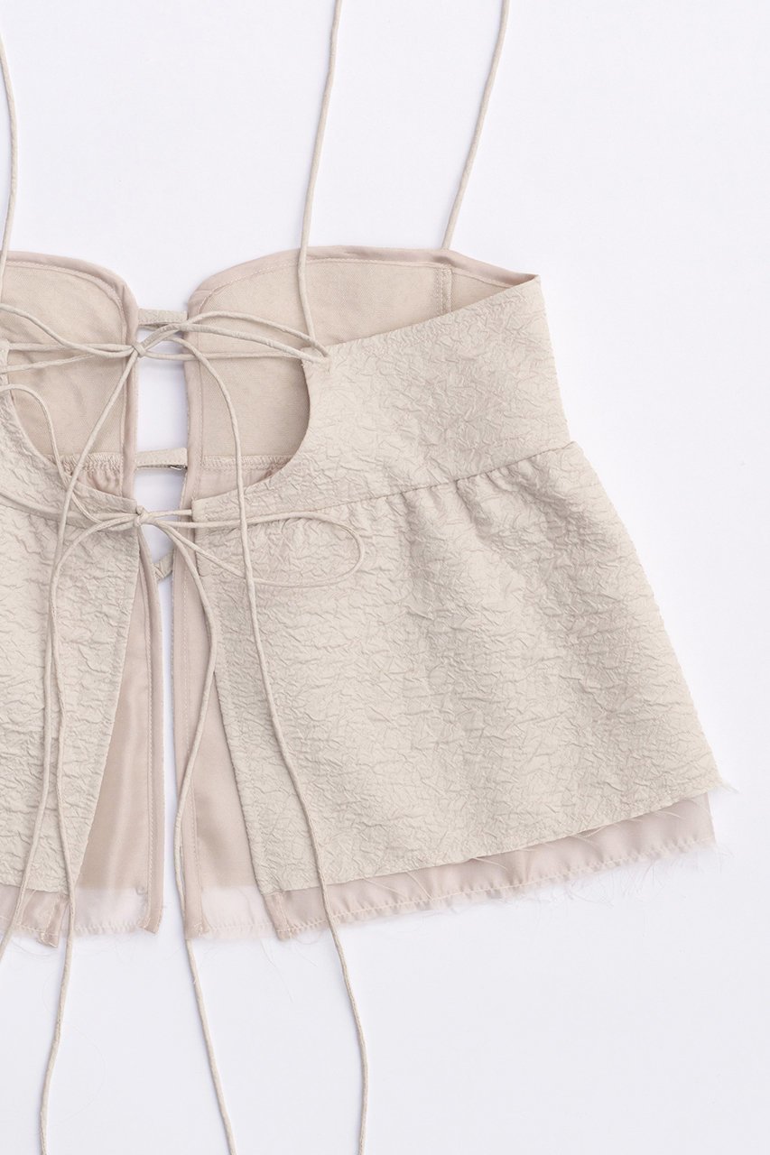 【メゾンスペシャル/MAISON SPECIAL】のFloating Jacquard Camisole Tops/フクレジャガードキャミトップ 人気、トレンドファッション・服の通販 founy(ファニー) 　ファッション　Fashion　レディースファッション　Fashion for Women　トップス・カットソー　Cut & Sew Tops　キャミソール&ノースリーブ　Camisoles & Sleeveless Tops　シャツ・ブラウス・オフィスカジュアル　Elegant Blouses & Button-Ups　おすすめ　Recommended / Our Picks　シンプル　Simple, Minimal　セットアップ　Set-Up, Coordinated Outfit　ノースリーブ　Sleeveless, No-Sleeve　リボン　Ribbon, Bow　夏　Summer　other-4|ID: prp329100003921196 ipo3291000000032908407