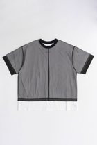 【メゾンスペシャル/MAISON SPECIAL】のLayered Tulle T-shirt/レイヤードチュールTシャツ BLK(ブラック)|ID:prp329100003921197