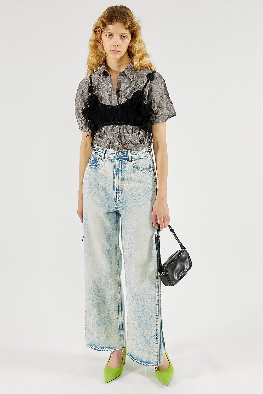【メゾンスペシャル/MAISON SPECIAL】のSide Long Zip Denim/サイドロングジップデニム 人気、トレンドファッション・服の通販 founy(ファニー) 　ファッション　Fashion　レディースファッション　Fashion for Women　パンツ　Pants & Trousers　デニムパンツ・ジーンズ・美脚デニム　Denim Jeans & Pants　シンプル　Simple, Minimal　デニム　Denim, Jeans Material　フレア　Flare, Flared　ロング　Long, Long-Length　other-8|ID: prp329100003921200 ipo3291000000031462779