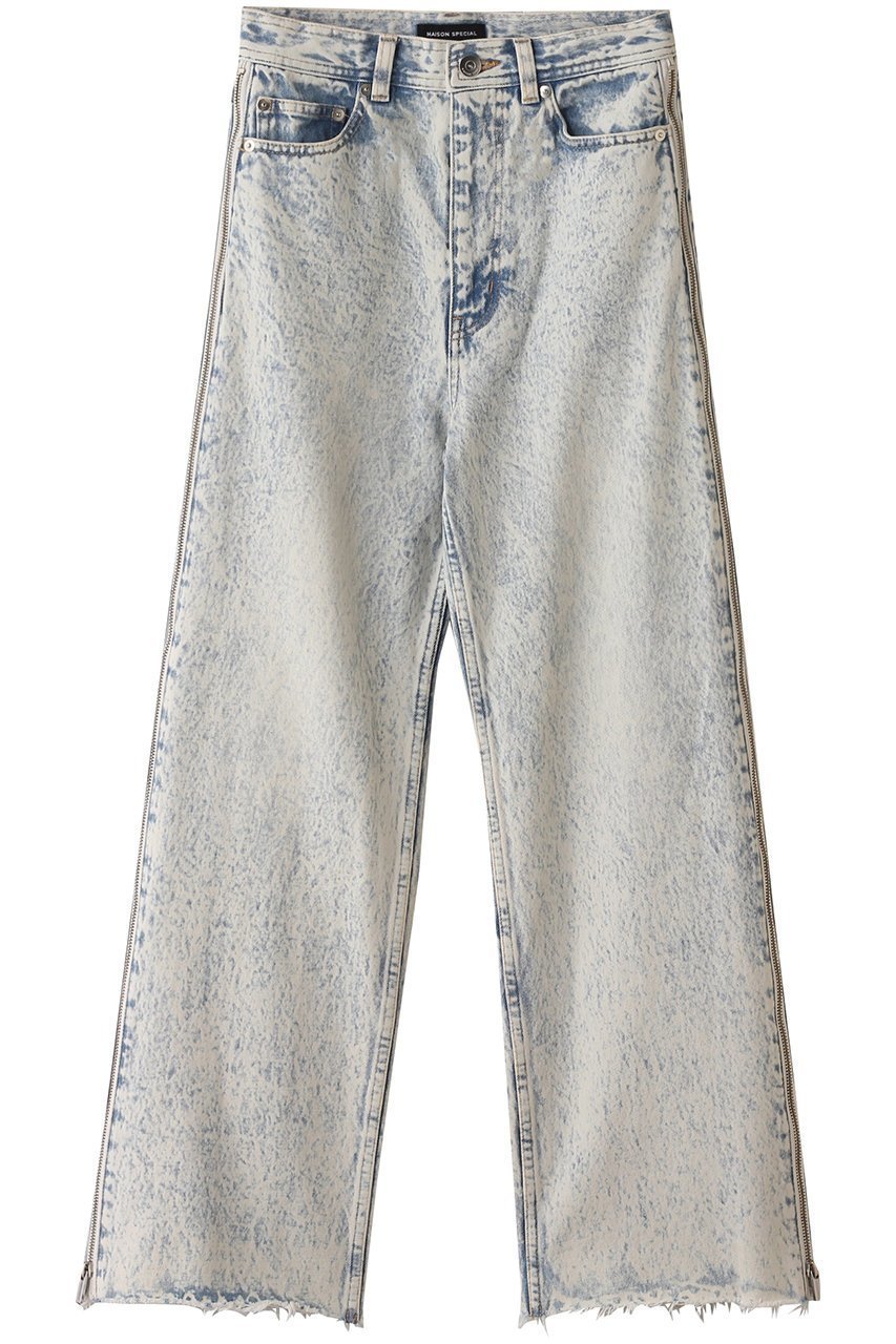 【メゾンスペシャル/MAISON SPECIAL】のSide Long Zip Denim/サイドロングジップデニム インテリア・キッズ・メンズ・レディースファッション・服の通販 founy(ファニー) 　ファッション　Fashion　レディースファッション　Fashion for Women　パンツ　Pants & Trousers　デニムパンツ・ジーンズ・美脚デニム　Denim Jeans & Pants　シンプル　Simple, Minimal　デニム　Denim, Jeans Material　フレア　Flare, Flared　ロング　Long, Long-Length　O.WHT(オフホワイト)|ID: prp329100003921200 ipo3291000000035670816