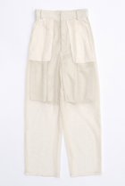 【メゾンスペシャル/MAISON SPECIAL】のSlab Mesh Pants/スラブメッシュパンツ WHT(ホワイト)|ID:prp329100003921201