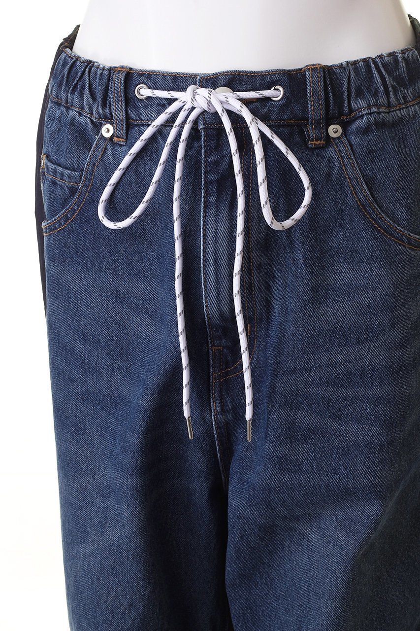 【メゾンスペシャル/MAISON SPECIAL】のDenim Track Pants/デニムトラックパンツ 人気、トレンドファッション・服の通販 founy(ファニー) 　ファッション　Fashion　レディースファッション　Fashion for Women　パンツ　Pants & Trousers　コンビ　Combo, Combination Style　タフタ　Taffeta, Structured Fabric　デニム　Denim, Jeans Material　ドッキング　Docking, Mixed Material　ドローコード　Drawcord, Drawstring Cord　リラックス　Relax, Relaxed Fit　ヴィンテージ　Vintage Style　other-5|ID: prp329100003921207 ipo3291000000035811321