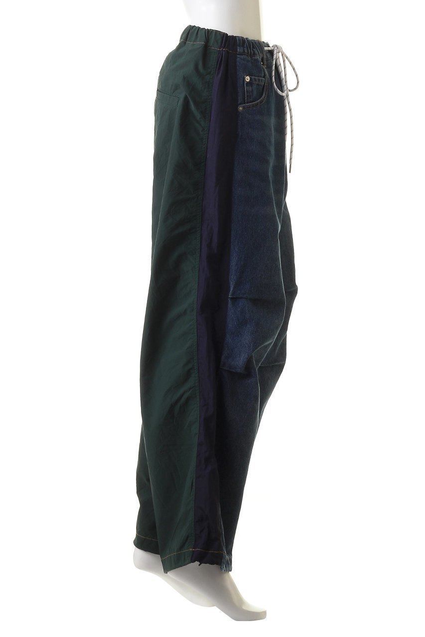 【メゾンスペシャル/MAISON SPECIAL】のDenim Track Pants/デニムトラックパンツ 人気、トレンドファッション・服の通販 founy(ファニー) 　ファッション　Fashion　レディースファッション　Fashion for Women　パンツ　Pants & Trousers　コンビ　Combo, Combination Style　タフタ　Taffeta, Structured Fabric　デニム　Denim, Jeans Material　ドッキング　Docking, Mixed Material　ドローコード　Drawcord, Drawstring Cord　リラックス　Relax, Relaxed Fit　ヴィンテージ　Vintage Style　other-3|ID: prp329100003921207 ipo3291000000036123397