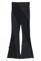 【メゾンスペシャル/MAISON SPECIAL】のRib Mix Semi-flare Pants/リブミックスセミフレアパンツ BLK(ブラック)|ID:prp329100003921208