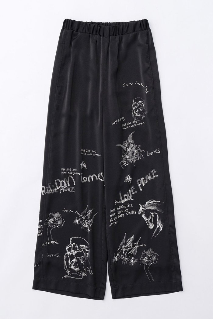 【メゾンスペシャル/MAISON SPECIAL】のDrawing Print Easy Pants/ドローイングプリントイージーパンツ インテリア・キッズ・メンズ・レディースファッション・服の通販 founy(ファニー) https://founy.com/ ファッション Fashion レディースファッション Fashion for Women パンツ Pants & Trousers おすすめ Recommended / Our Picks サテン Satin, Glossy Fabric セットアップ Set-Up, Coordinated Outfit ドレープ Drape, Draping Fabric プリント Print, Printed Pattern リラックス Relax, Relaxed Fit ワイド Wide, Wide Fit 夏 Summer |ID: prp329100003921209 ipo3291000000032818917