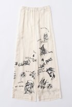 【メゾンスペシャル/MAISON SPECIAL】のDrawing Print Easy Pants/ドローイングプリントイージーパンツ WHT(ホワイト)|ID: prp329100003921209 ipo3291000000032818919