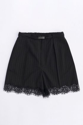 【メゾンスペシャル/MAISON SPECIAL】のPinstripe Lace Shorts/ピンストライプレースショートパンツ 人気、トレンドファッション・服の通販 founy(ファニー) ファッション Fashion レディースファッション WOMEN パンツ Pants ハーフ / ショートパンツ Short Pants おすすめ Recommend キャミソール Camisole ショート Short ストライプ Stripe スラックス Slacks スーツ Suit セットアップ Set Up メタル Metal レース Race ロンパース Rompers |ID:prp329100003921211