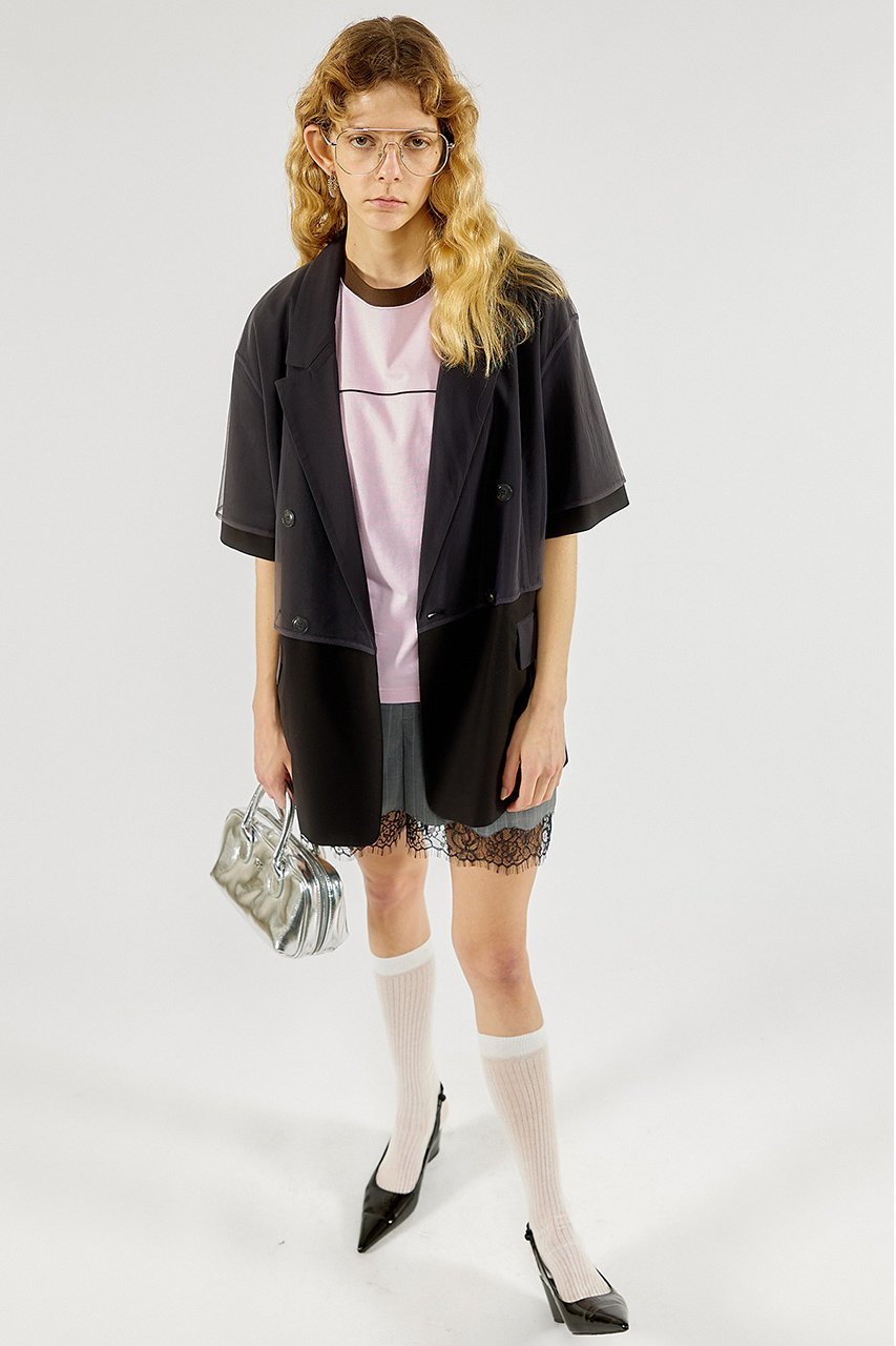 【メゾンスペシャル/MAISON SPECIAL】のPinstripe Lace Shorts/ピンストライプレースショートパンツ 人気、トレンドファッション・服の通販 founy(ファニー) 　ファッション　Fashion　レディースファッション　Fashion for Women　パンツ　Pants & Trousers　ショートパンツ・ハーフパンツ　High-Waisted & Relaxed Shorts　おすすめ　Recommended / Our Picks　キャミソール　Camisole, Spaghetti Strap Top　ショート　Short, Short Length　ストライプ　Stripe, Striped Pattern　スラックス　Slacks, Dress Pants　スーツ　Suit, Formalwear　セットアップ　Set-Up, Coordinated Outfit　メタル　Metal, Metal Parts　レース　Lace, Lace Fabric　ロンパース　Romper, Jumpsuit　other-7|ID: prp329100003921211 ipo3291000000035693480