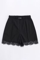【メゾンスペシャル/MAISON SPECIAL】のPinstripe Lace Shorts/ピンストライプレースショートパンツ 人気、トレンドファッション・服の通販 founy(ファニー) ファッション Fashion レディースファッション Fashion for Women パンツ Pants & Trousers ショートパンツ・ハーフパンツ High-Waisted & Relaxed Shorts おすすめ Recommended / Our Picks キャミソール Camisole, Spaghetti Strap Top ショート Short, Short Length ストライプ Stripe, Striped Pattern スラックス Slacks, Dress Pants スーツ Suit, Formalwear セットアップ Set-Up, Coordinated Outfit メタル Metal, Metal Parts レース Lace, Lace Fabric ロンパース Romper, Jumpsuit |ID:prp329100003921211