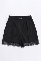 【メゾンスペシャル/MAISON SPECIAL】のPinstripe Lace Shorts/ピンストライプレースショートパンツ BLK(ブラック)|ID: prp329100003921211 ipo3291000000036867436