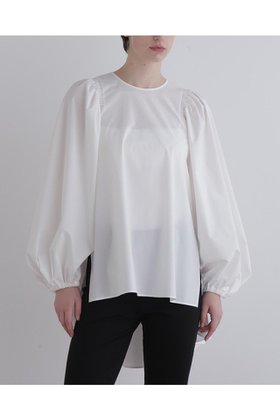 【ル フィル/LE PHIL】のSOLOTEXブロードギャザーブラウス 人気、トレンドファッション・服の通販 founy(ファニー) ファッション Fashion レディースファッション Fashion for Women トップス・カットソー Cut & Sew Tops シャツ・ブラウス・オフィスカジュアル Elegant Blouses & Button-Ups コンパクト Compact, Small Size スリーブ Sleeve, Long Sleeve / Short Sleeve フォルム Silhouette, Form ブロード Broadcloth, Fine Cotton ロング Long, Long-Length 再入荷 Restock / Back in Stock 定番 Standard, Basic Item |ID:prp329100003921217