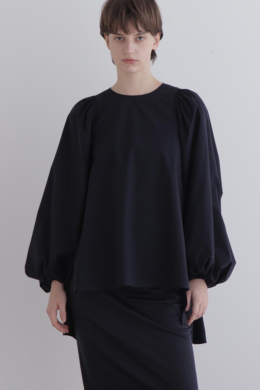 【ル フィル/LE PHIL】のSOLOTEXブロードギャザーブラウス インテリア・キッズ・メンズ・レディースファッション・服の通販 founy(ファニー) ファッション Fashion レディースファッション Fashion for Women トップス・カットソー Cut & Sew Tops シャツ・ブラウス・オフィスカジュアル Elegant Blouses & Button-Ups コンパクト Compact, Small Size スリーブ Sleeve, Long Sleeve / Short Sleeve フォルム Silhouette, Form ブロード Broadcloth, Fine Cotton ロング Long, Long-Length 再入荷 Restock / Back in Stock 定番 Standard, Basic Item ネイビー|ID: prp329100003921217 ipo3291000000034615362