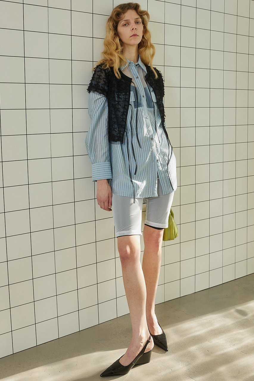 【メゾンスペシャル/MAISON SPECIAL】のSee-through Cycle Pants/シースルーサイクルパンツ 大人の最旬トレンドファッション＆コーディネート founy(ファウニー) 　ファッション　Fashion　レディースファッション　Fashion for Women　パンツ　Pants & Trousers　ショートパンツ・ハーフパンツ　High-Waisted & Relaxed Shorts　シアー　Sheer, See-Through　ショート　Short, Short Length　トレンド　Trend, Trending Now　プレート　Plate, Dish　メタル　Metal, Metal Parts　メッシュ　Mesh, Net Fabric　other-4|ID: prp329100003921219 ipo3291000000036751322
