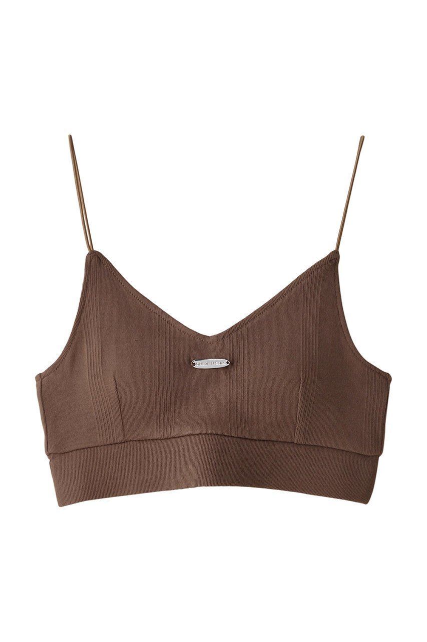 【メゾンスペシャル/MAISON SPECIAL】のMiller Collaboration Bra Top/Millerコラボブラトップ インテリア・キッズ・メンズ・レディースファッション・服の通販 founy(ファニー) 　ファッション　Fashion　レディースファッション　Fashion for Women　トップス・カットソー　Cut & Sew Tops　キャミソール&ノースリーブ　Camisoles & Sleeveless Tops　シャツ・ブラウス・オフィスカジュアル　Elegant Blouses & Button-Ups　ロングTシャツ・Tシャツ　Longline T-Shirts & Tees　カットソー・ベーシックTシャツ　Cut-and-Sewn Tops / Stretch Tees & Basics　インナー　Innerwear　キャミソール　Camisole, Spaghetti Strap Top　タンク　Tank Top, Sleeveless Top　プレート　Plate, Dish　MOC(モカ)|ID: prp329100003921221 ipo3291000000036667145