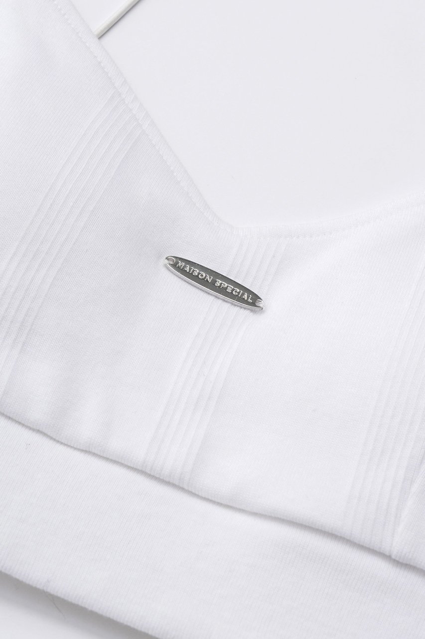 【メゾンスペシャル/MAISON SPECIAL】のMiller Collaboration Bra Top/Millerコラボブラトップ 人気、トレンドファッション・服の通販 founy(ファニー) 　ファッション　Fashion　レディースファッション　Fashion for Women　トップス・カットソー　Cut & Sew Tops　キャミソール&ノースリーブ　Camisoles & Sleeveless Tops　シャツ・ブラウス・オフィスカジュアル　Elegant Blouses & Button-Ups　ロングTシャツ・Tシャツ　Longline T-Shirts & Tees　カットソー・ベーシックTシャツ　Cut-and-Sewn Tops / Stretch Tees & Basics　インナー　Innerwear　キャミソール　Camisole, Spaghetti Strap Top　タンク　Tank Top, Sleeveless Top　プレート　Plate, Dish　other-6|ID: prp329100003921221 ipo3291000000036667155