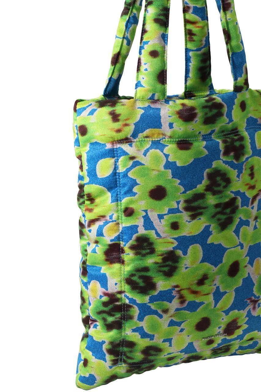 【メゾンスペシャル/MAISON SPECIAL】のFloral Pattern Puffer Tote Bag/フラワーパッファートートバッグ 人気、トレンドファッション・服の通販 founy(ファニー) 　ファッション　Fashion　レディースファッション　Fashion for Women　バッグ　Bags　サテン　Satin, Glossy Fabric　シンプル　Simple, Minimal　フラワー　Flower, Floral　プリント　Print, Printed Pattern　プレート　Plate, Dish　エレガント 上品　Elegant　other-4|ID: prp329100003921223 ipo3291000000032794678