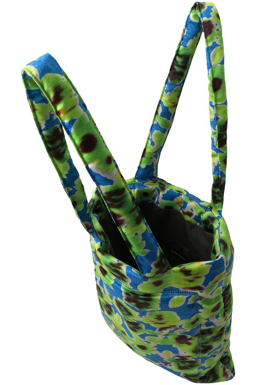 【メゾンスペシャル/MAISON SPECIAL】のFloral Pattern Puffer Tote Bag/フラワーパッファートートバッグ 人気、トレンドファッション・服の通販 founy(ファニー) 　ファッション　Fashion　レディースファッション　Fashion for Women　バッグ　Bags　サテン　Satin, Glossy Fabric　シンプル　Simple, Minimal　フラワー　Flower, Floral　プリント　Print, Printed Pattern　プレート　Plate, Dish　エレガント 上品　Elegant　other-5|ID: prp329100003921223 ipo3291000000032794680