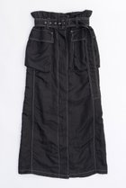【メゾンスペシャル/MAISON SPECIAL】のPaper Bag Maxi Skirt/ペーパーバッグマキシスカート BLK(ブラック)|ID:prp329100003921224