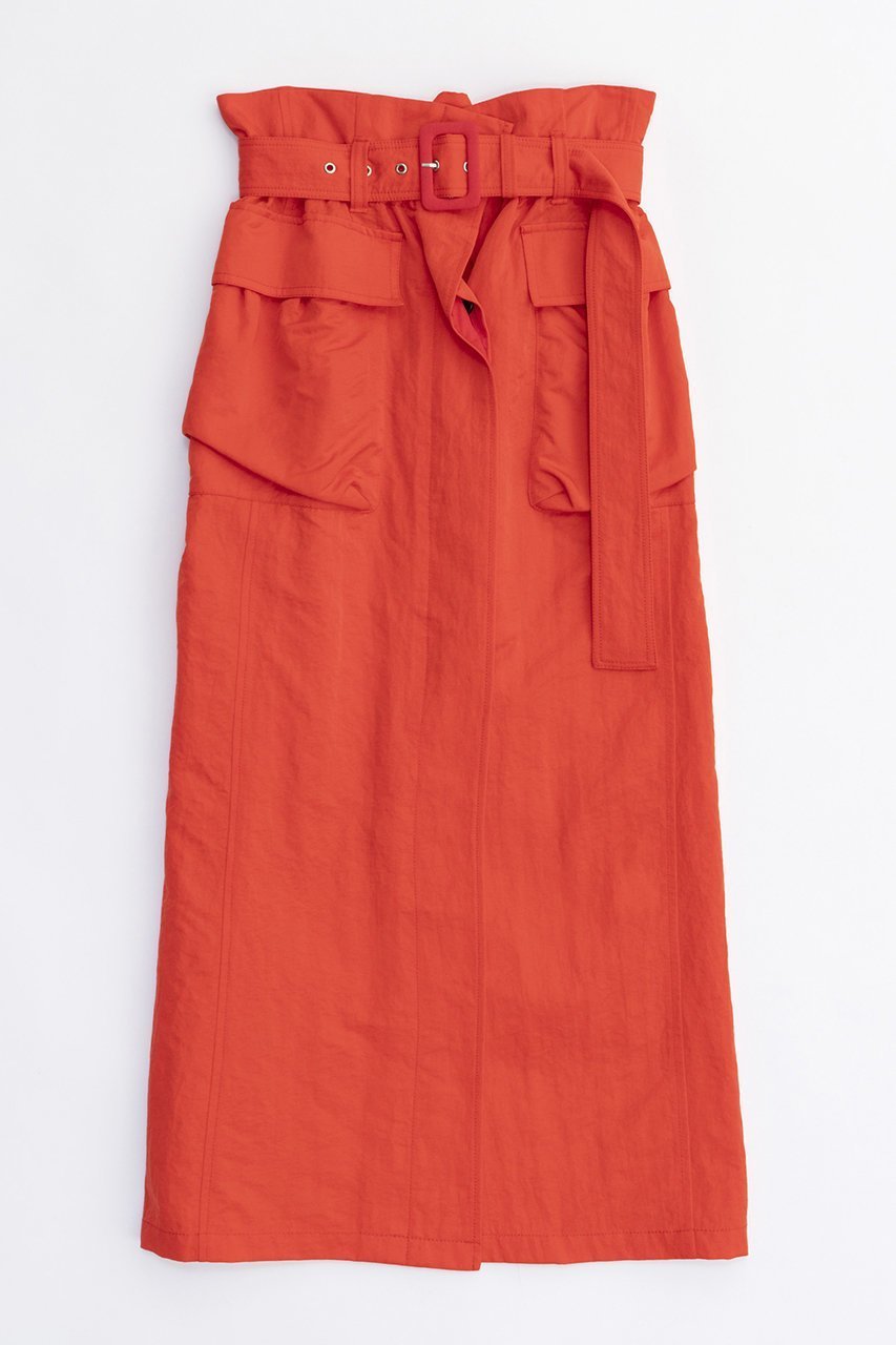 【メゾンスペシャル/MAISON SPECIAL】のPaper Bag Maxi Skirt/ペーパーバッグマキシスカート インテリア・キッズ・メンズ・レディースファッション・服の通販 founy(ファニー) 　ファッション　Fashion　レディースファッション　WOMEN　スカート　Skirt　ロングスカート　Long Skirt　スリット　Slit　フロント　Front　ポケット　Pocket　マキシ　Maxi　ロング　Long　RED(レッド)|ID: prp329100003921224 ipo3291000000025881845
