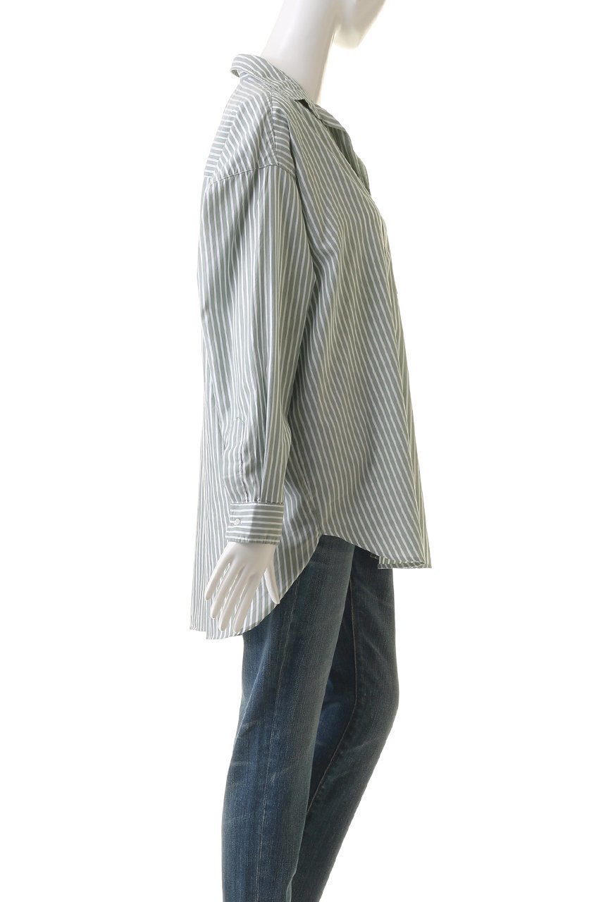 【フランク&アイリーン/Frank&Eileen】のSHIRLEY イタリアンコットン ストライプボタンアップシャツ 人気、トレンドファッション・服の通販 founy(ファニー) 　ファッション　Fashion　レディースファッション　WOMEN　トップス・カットソー　Tops/Tshirt　シャツ/ブラウス　Shirts/Blouses　スキニー　Skinny　スタイリッシュ　Stylish　ストライプ　Stripe　スリーブ　Sleeve　ボトム　Bottom　ロング　Long　エレガント 上品　Elegant　other-3|ID: prp329100003921294 ipo3291000000031408634