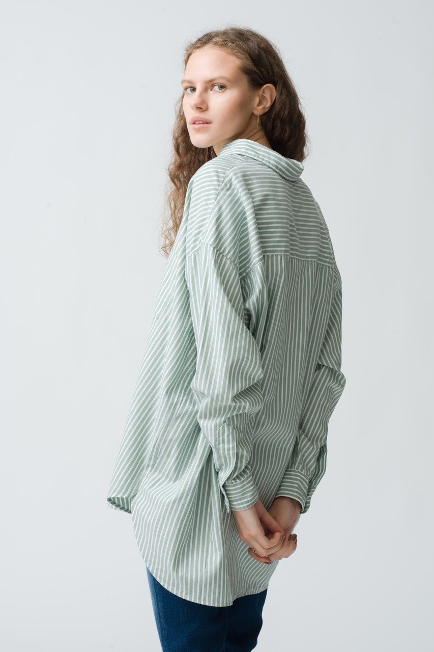【フランク&アイリーン/Frank&Eileen】のSHIRLEY イタリアンコットン ストライプボタンアップシャツ 人気、トレンドファッション・服の通販 founy(ファニー) 　ファッション　Fashion　レディースファッション　WOMEN　トップス・カットソー　Tops/Tshirt　シャツ/ブラウス　Shirts/Blouses　スキニー　Skinny　スタイリッシュ　Stylish　ストライプ　Stripe　スリーブ　Sleeve　ボトム　Bottom　ロング　Long　エレガント 上品　Elegant　other-8|ID: prp329100003921294 ipo3291000000031408641