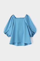 【ル フィル/LE PHIL】のドライストレッチペタルスリーブブラウス ブルー|ID: prp329100003921340 ipo3291000000035476665