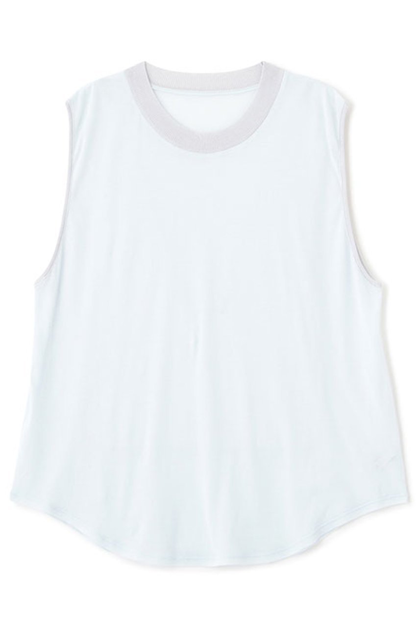 【エトレトウキョウ/ETRE TOKYO】のノースリーブシアープルオーバー 人気、トレンドファッション・服の通販 founy(ファニー) 　ファッション　Fashion　レディースファッション　Fashion for Women　トップス・カットソー　Cut & Sew Tops　キャミソール&ノースリーブ　Camisoles & Sleeveless Tops　シャツ・ブラウス・オフィスカジュアル　Elegant Blouses & Button-Ups　ロングTシャツ・Tシャツ　Longline T-Shirts & Tees　カジュアルプルオーバー・ニットトップス　Pullovers & Knit Tops / Casual Pullovers　カットソー・ベーシックTシャツ　Cut-and-Sewn Tops / Stretch Tees & Basics　キャミソール　Camisole, Spaghetti Strap Top　タンク　Tank Top, Sleeveless Top　トレンド　Trend, Trending Now　ドッキング　Docking, Mixed Material　リラックス　Relax, Relaxed Fit　other-4|ID: prp329100003922304 ipo3291000000032940205