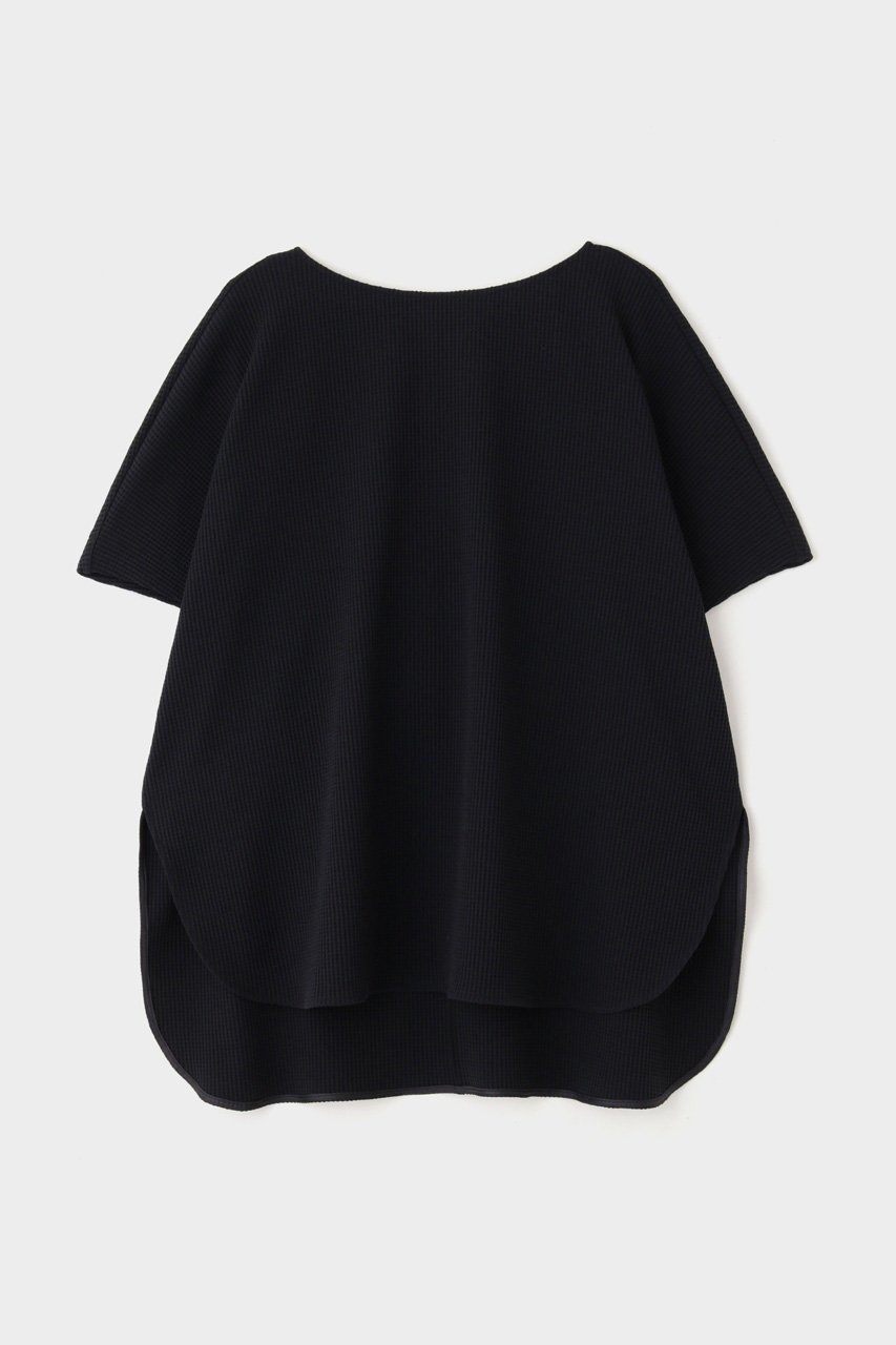 【ル フィル/LE PHIL】のテックワッフルトップス インテリア・キッズ・メンズ・レディースファッション・服の通販 founy(ファニー) 　ファッション　Fashion　レディースファッション　Fashion for Women　トップス・カットソー　Cut & Sew Tops　シャツ・ブラウス・オフィスカジュアル　Elegant Blouses & Button-Ups　ロングTシャツ・Tシャツ　Longline T-Shirts & Tees　カットソー・ベーシックTシャツ　Cut-and-Sewn Tops / Stretch Tees & Basics　ショート　Short, Short Length　スリット　Slit, Slit Detail　スリーブ　Sleeve, Long Sleeve / Short Sleeve　パターン　Pattern, Design Print　ワッフル　Waffle, Waffle Knit　ブラック|ID: prp329100003922310 ipo3291000000032835785