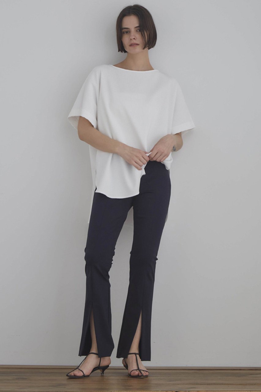 【ル フィル/LE PHIL】のテックワッフルトップス 人気、トレンドファッション・服の通販 founy(ファニー) 　ファッション　Fashion　レディースファッション　Fashion for Women　トップス・カットソー　Cut & Sew Tops　シャツ・ブラウス・オフィスカジュアル　Elegant Blouses & Button-Ups　ロングTシャツ・Tシャツ　Longline T-Shirts & Tees　カットソー・ベーシックTシャツ　Cut-and-Sewn Tops / Stretch Tees & Basics　ショート　Short, Short Length　スリット　Slit, Slit Detail　スリーブ　Sleeve, Long Sleeve / Short Sleeve　パターン　Pattern, Design Print　ワッフル　Waffle, Waffle Knit　other-6|ID: prp329100003922310 ipo3291000000032835817