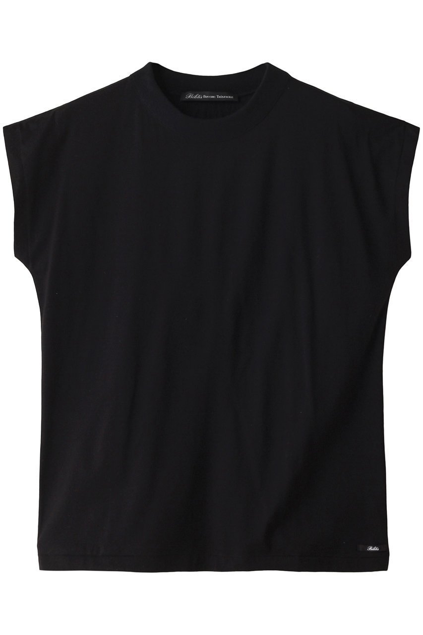 【ビリティス ディセッタン/Bilitis dix-sept ans】のノースリーブリブTシャツ インテリア・キッズ・メンズ・レディースファッション・服の通販 founy(ファニー) 　ファッション　Fashion　レディースファッション　Fashion for Women　トップス・カットソー　Cut & Sew Tops　キャミソール&ノースリーブ　Camisoles & Sleeveless Tops　シャツ・ブラウス・オフィスカジュアル　Elegant Blouses & Button-Ups　ロングTシャツ・Tシャツ　Longline T-Shirts & Tees　カットソー・ベーシックTシャツ　Cut-and-Sewn Tops / Stretch Tees & Basics　ショート　Short, Short Length　スリーブ　Sleeve, Long Sleeve / Short Sleeve　ノースリーブ　Sleeveless, No-Sleeve　ベーシック　Basic, Essential　エレガント 上品　Elegant　ブラック|ID: prp329100003922326 ipo3291000000032894510