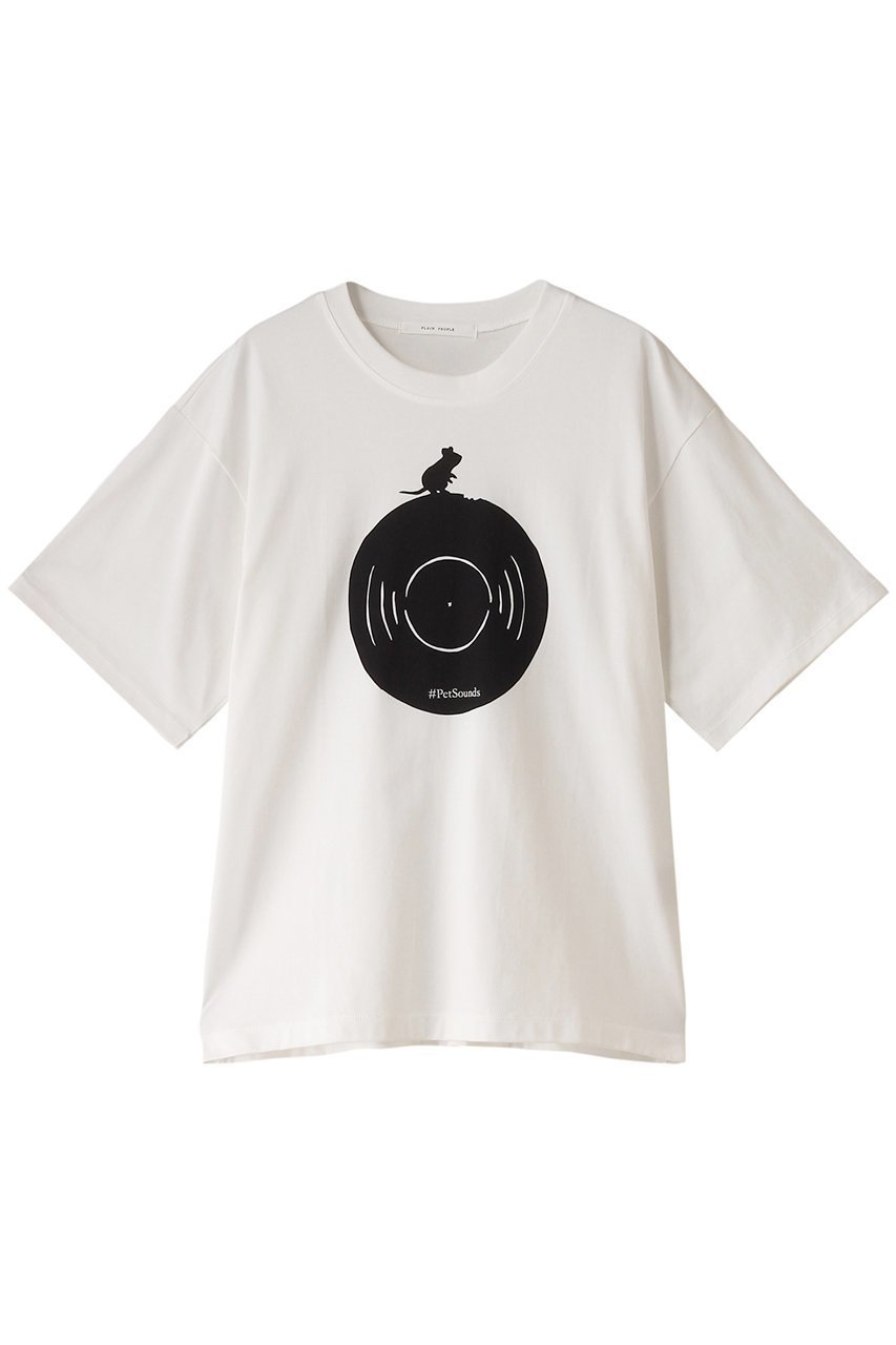 【プレインピープル/PLAIN PEOPLE】のアニマル柄プリント半袖Tシャツ インテリア・キッズ・メンズ・レディースファッション・服の通販 founy(ファニー) 　ファッション　Fashion　レディースファッション　WOMEN　トップス・カットソー　Tops/Tshirt　シャツ/ブラウス　Shirts/Blouses　ロング / Tシャツ　T-Shirts　カットソー　Cut and Sewn　アクセサリー　Accessories　アニマル　Animal　カーディガン　Cardigan　ショート　Short　シンプル　Simple　ジャケット　Jacket　ジャージ　Jersey　スリーブ　Sleeve　プリント　Print　メンズ　Mens　半袖　Short Sleeve　ホワイトB|ID: prp329100003922371 ipo3291000000026443277