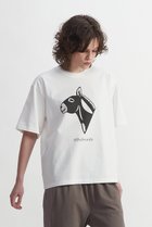 【プレインピープル/PLAIN PEOPLE】のアニマル柄プリント半袖Tシャツ ホワイト(ろば)|ID: prp329100003922371 ipo3291000000035379635