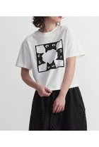 【プレインピープル/PLAIN PEOPLE】のキャットプリントTシャツ ホワイト|ID:prp329100003923350