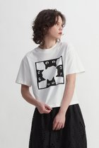 【プレインピープル/PLAIN PEOPLE】のキャットプリントTシャツ ホワイト|ID: prp329100003923350 ipo3291000000032913274