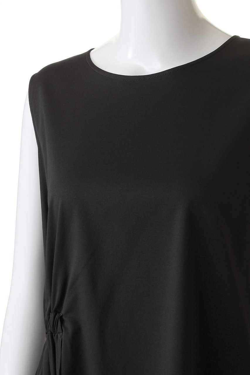 【プレインピープル/PLAIN PEOPLE】のsophiaサイドギャザーアシンメトリーカットソー 人気、トレンドファッション・服の通販 founy(ファニー) 　ファッション　Fashion　レディースファッション　Fashion for Women　トップス・カットソー　Cut & Sew Tops　キャミソール&ノースリーブ　Camisoles & Sleeveless Tops　シャツ・ブラウス・オフィスカジュアル　Elegant Blouses & Button-Ups　ロングTシャツ・Tシャツ　Longline T-Shirts & Tees　カットソー・ベーシックTシャツ　Cut-and-Sewn Tops / Stretch Tees & Basics　カットソー　Cut and Sewn Top　キャミソール　Camisole, Spaghetti Strap Top　ギャザー　Gathered, Ruffled　ショルダー　Shoulder, Shoulder Strap　シルケット　Silket, Silky Cotton　シンプル　Simple, Minimal　セットアップ　Set-Up, Coordinated Outfit　タンク　Tank Top, Sleeveless Top　ドレス　Dress, One-Piece　ペプラム　Peplum, Flared Hem　ランダム　Random, Irregular　リラックス　Relax, Relaxed Fit　other-5|ID: prp329100003923353 ipo3291000000032934381