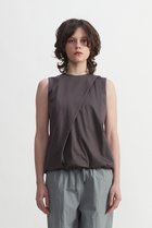 【プレインピープル/PLAIN PEOPLE】のスーパーハイゲージプレーティング天竺アシンメトリーカットソー チャコール|ID: prp329100003923355 ipo3291000000032936820